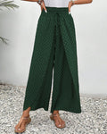 Wide Leg Palazzo Pants for women - High Waisted Elastic Waist Drawstring - Relaxed Fit Printed - Image 11