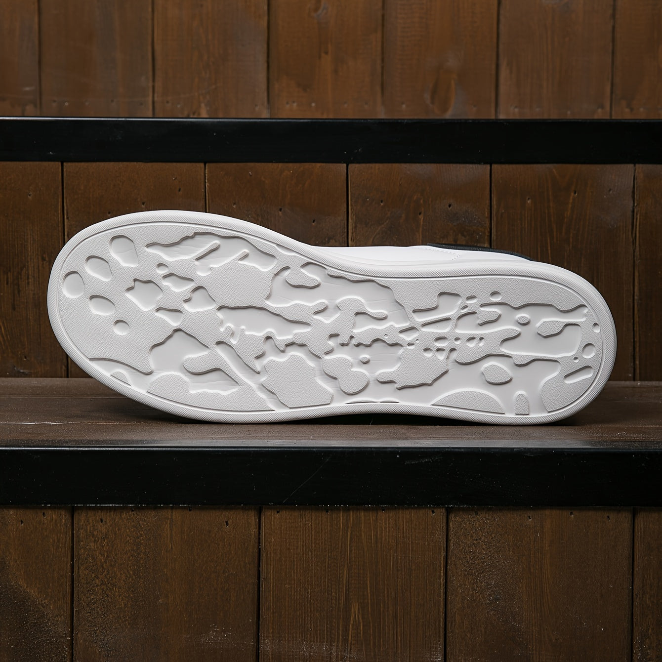 Platform Sneakers for Women - Contrast Heel Detail - Image 9