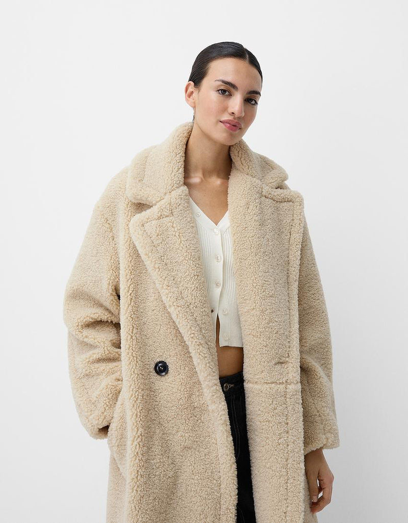 Teddy Oversized Coat for Women - Double-Breasted - Image 1