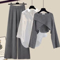 Sweater Set Two Piece Set for Women - Long Sleeve - Image 2