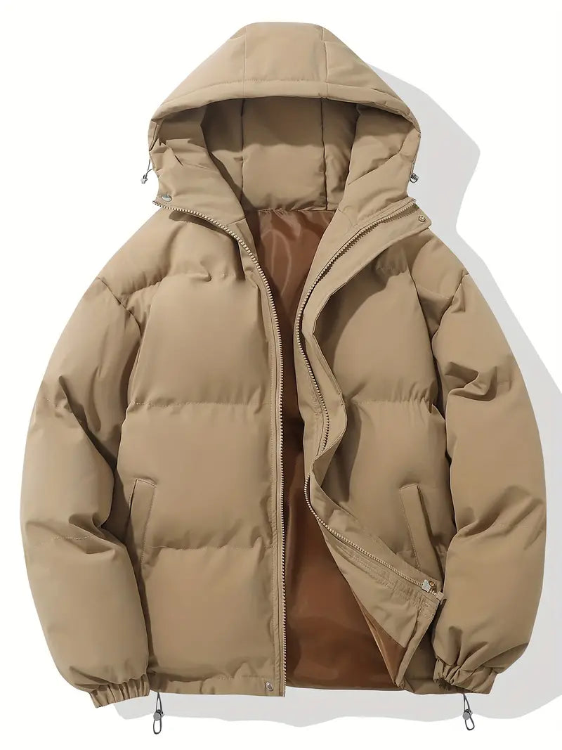 Quilted Puffer Jacket for Women - Hooded - Image 1