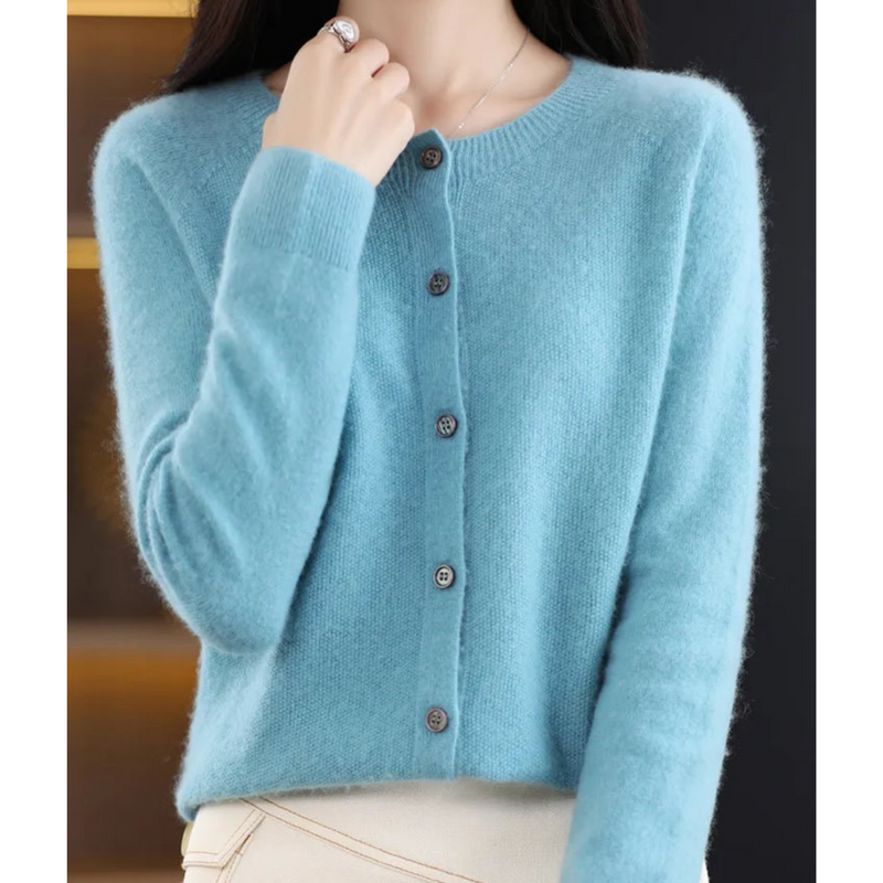 Button-Down Cardigan Sweater for Women - Long Sleeve - Image 12