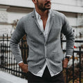 Cardigan Sweater for Men - Shawl Collar - Image 1