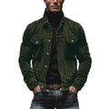Corduroy Button-Down Jacket for Men - Chest Pockets - Image 7