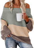 Color Block Sweater for Women - Oversized - Image 4