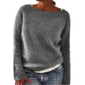Knit Pullover Sweater for Women - Long Sleeve - Image 3
