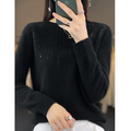 Crewneck Embellished Sweater for Women - Relaxed - Image 14