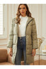 Puffer Longline Coat for Women - Hooded - Image 1