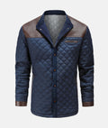 Quilted Button-Front Jacket for Men - Long Sleeve - Image 2