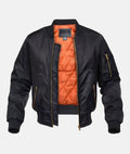 Bomber Jacket for Men - Ribbed Collar - Image 3