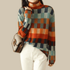 Pullover Sweater for Women - Color Block - Image 1