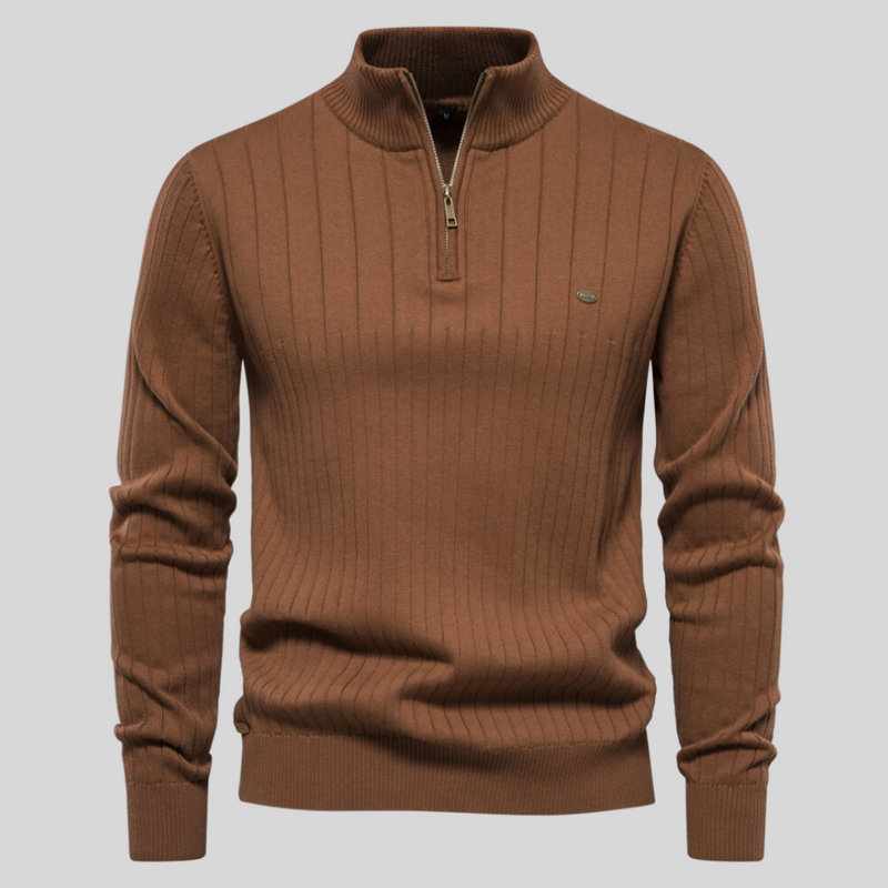 Quarter Zip Sweater for Men - Long Sleeve - Image 8