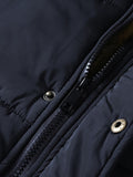 Puffer Hooded Jacket for Men - Faux Fur Hood - Image 8