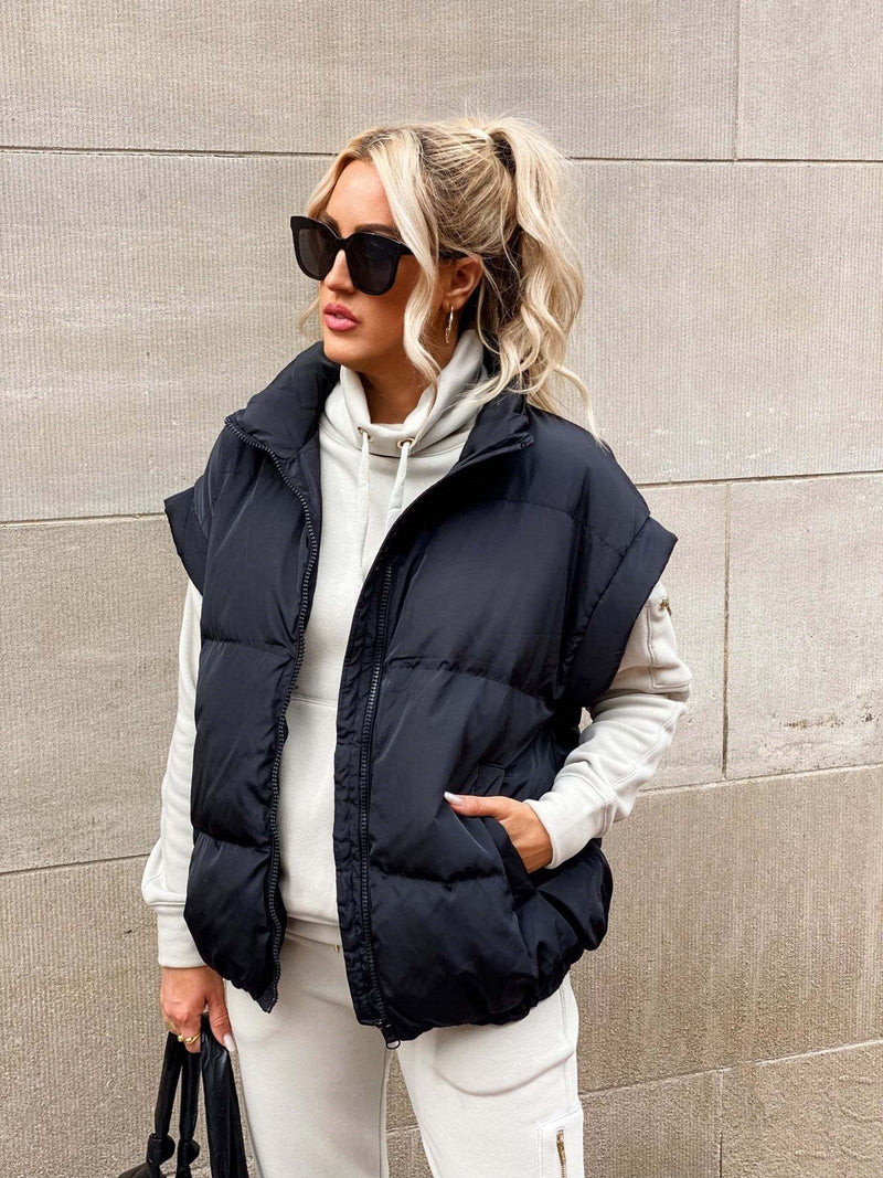 Puffer Vest for Women - Cropped Length - Image 7