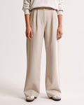 Wide Leg Trousers for Women - High Waist Pleated - Image 2