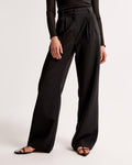 Wide Leg Trousers for Women - High Waist Pleated - Image 7