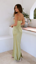 Floral Maxi Slip Dress for Women - Bodycon Spaghetti Strap - Image 7