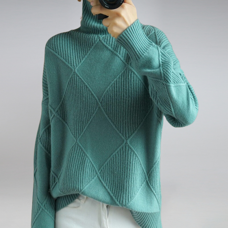 Turtleneck Sweater for Women - Long Sleeve - Image 8