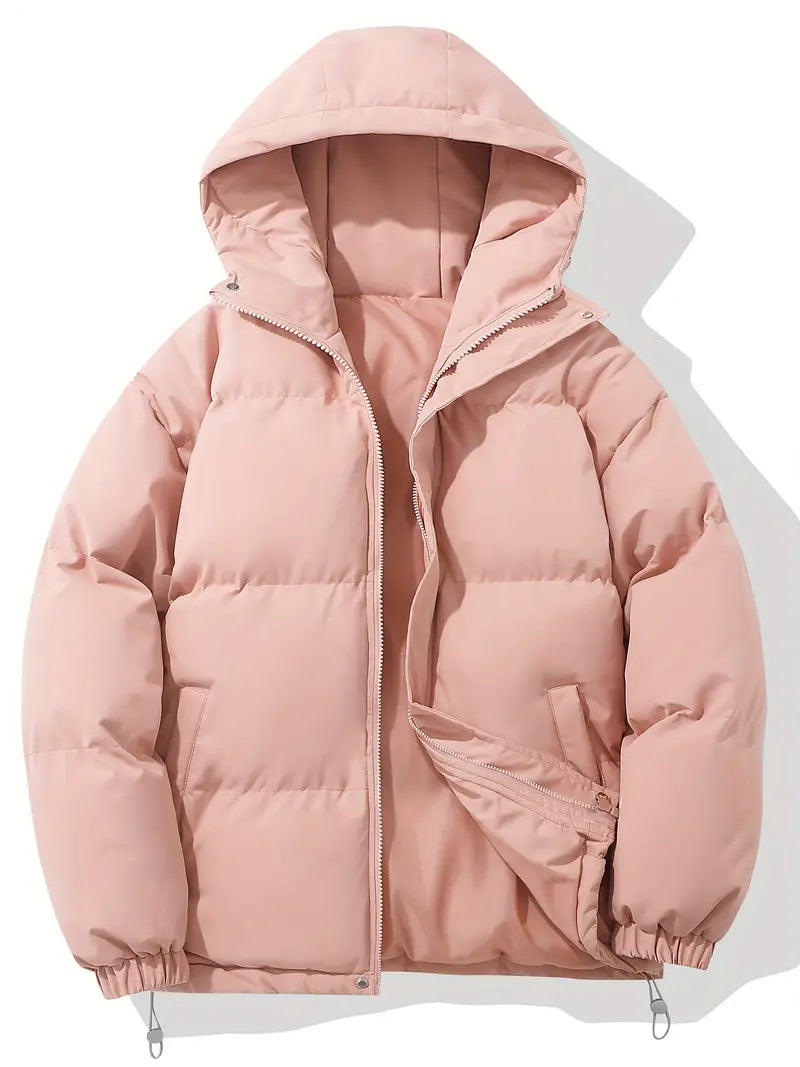 Quilted Puffer Jacket for Women - Hooded - Image 6