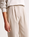 Wide Leg Trousers for Women - High Waist Pleated - Image 3