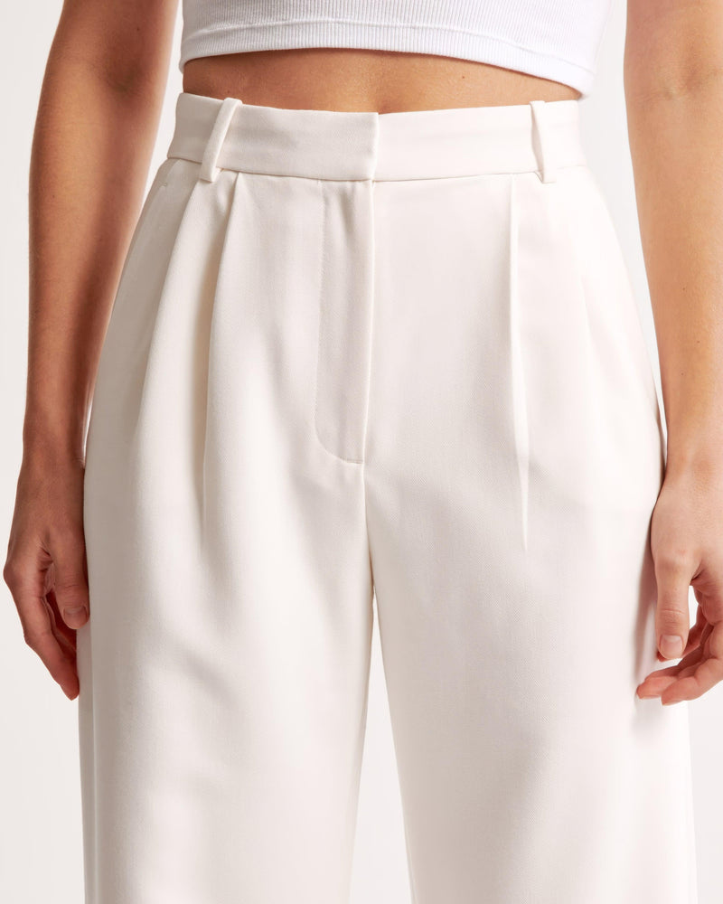 Wide Leg Trousers for Women - High Waist Pleated - Image 13