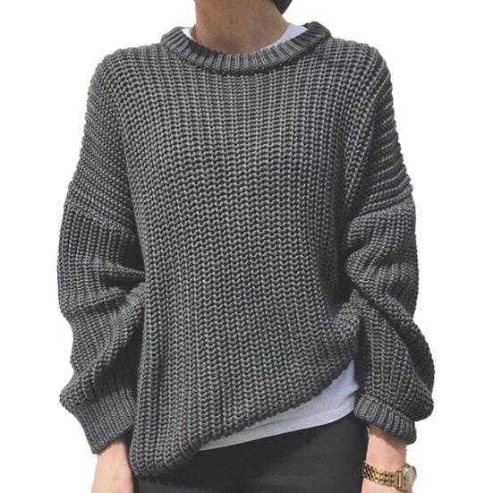 Crewneck Sweater for Women - Oversized - Image 3