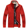Knit Full Zip Jacket for Men - Stand Collar - Image 9