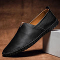 Leather Loafers for Men - Slip-On Shoes Moc Toe - Driving Shoes - Image 4