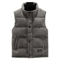 Quilted Puffer Vest for Men - Button Front - Image 5