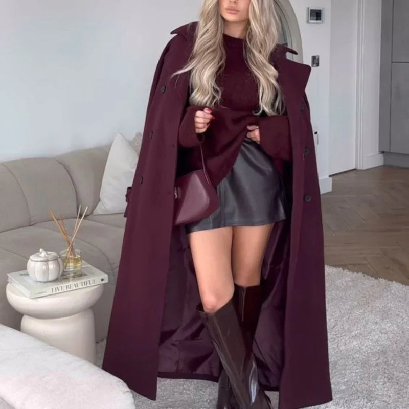 Wrap Coat for Women - Belted - Image 5