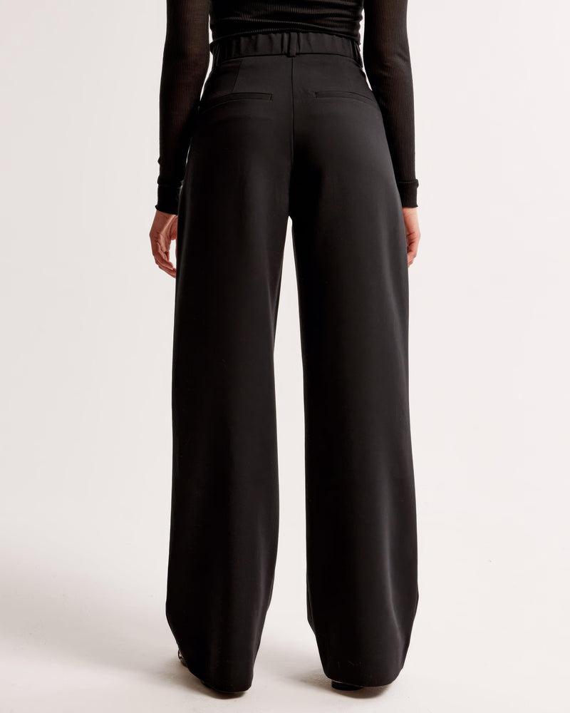 Wide Leg Trousers for Women - High Waist Pleated - Image 9