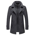Pea Coat Overcoat for Men - Notch Lapel - Image 1