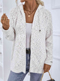Hooded Cardigan for Women - Front Pockets - Image 3