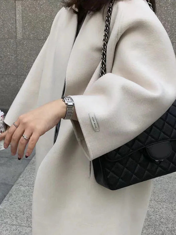 Oversized Long Coat for Women - Open Front - Image 8