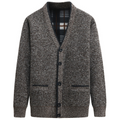 Button Front V-Neck Cardigan for Men - Long Sleeve - Image 2