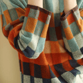 Pullover Sweater for Women - Color Block - Image 4