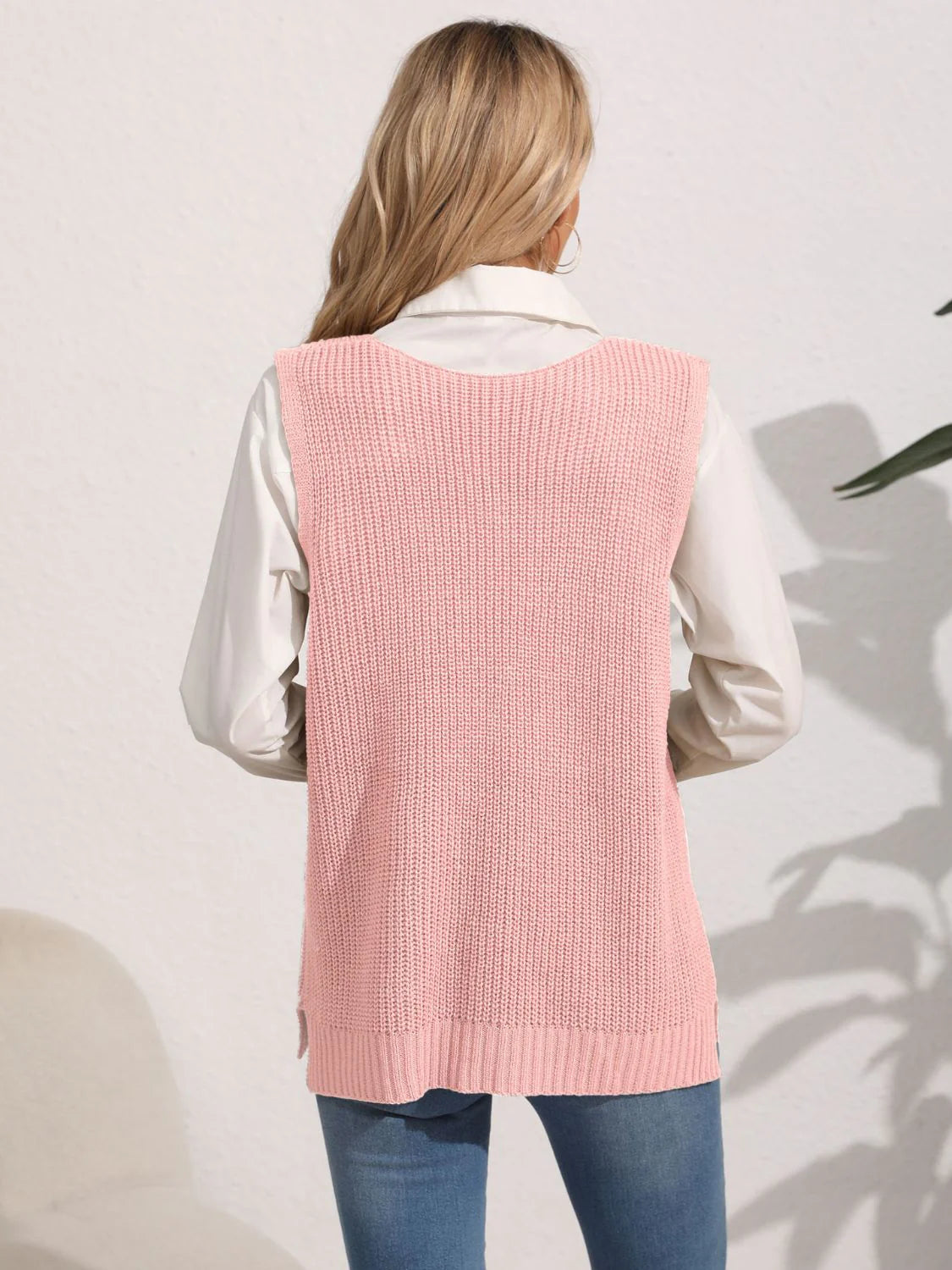 Sweater Vest for Women - Pocket Vest - Image 6