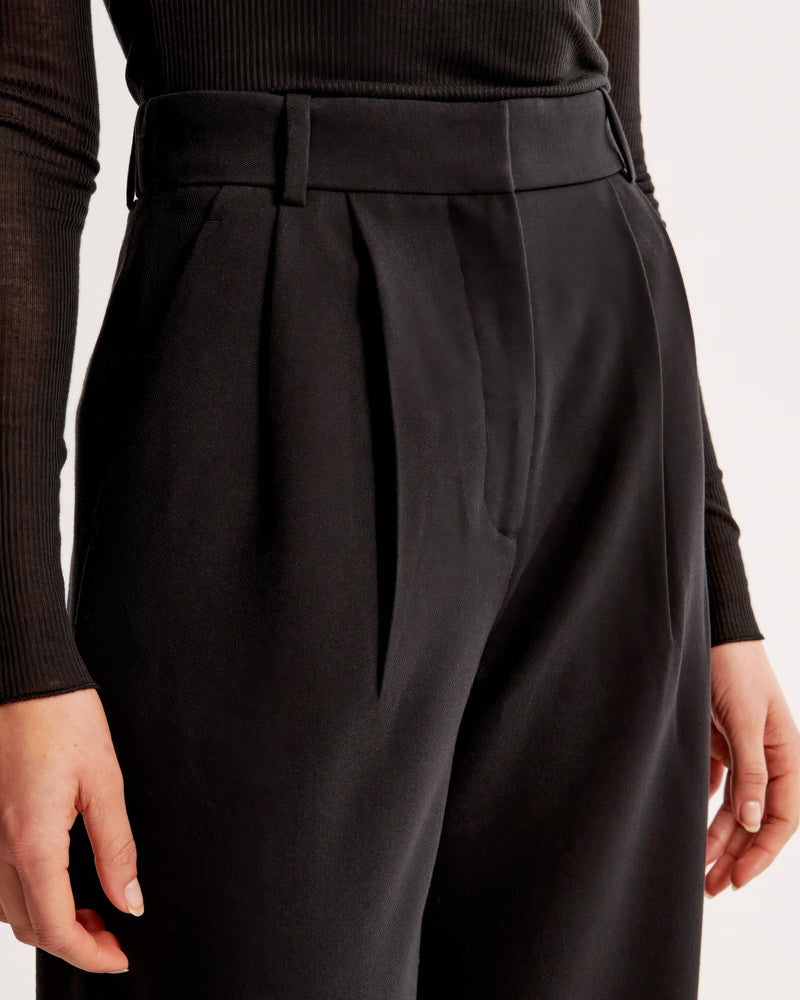Wide Leg Trousers for Women - High Waist Pleated - Image 10
