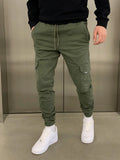 Cargo Jogger Pants for men - Slim Fit Ankle Cuffs - Utility Multiple Pockets Drawstring Pants - Image 12
