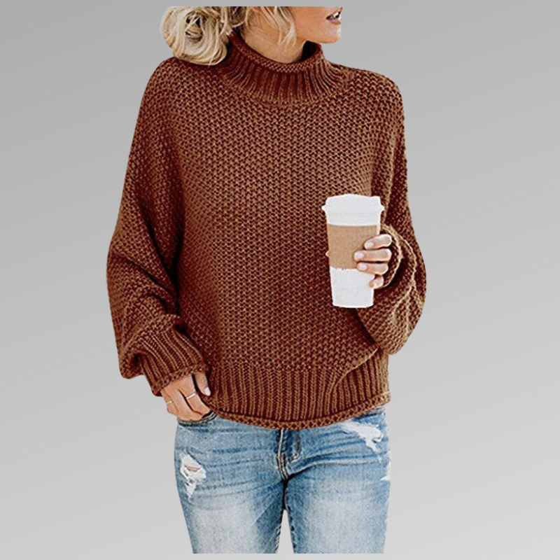 Pullover Sweater for Women - Turtleneck - Image 5