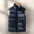 Puffer Vest for Men - Stand Collar - Image 1