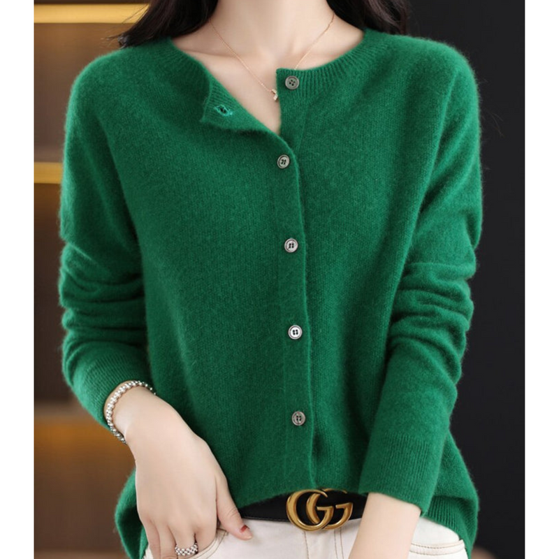 Button-Down Cardigan Sweater for Women - Long Sleeve - Image 5