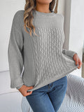 Cable Knit Pullover Sweater for Women - Relaxed - Image 9