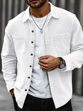 Corduroy Jacket for Men - Chest Pockets - Image 5