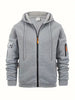 Full Zip Hoodie for Men - Cargo Pockets - Image 1