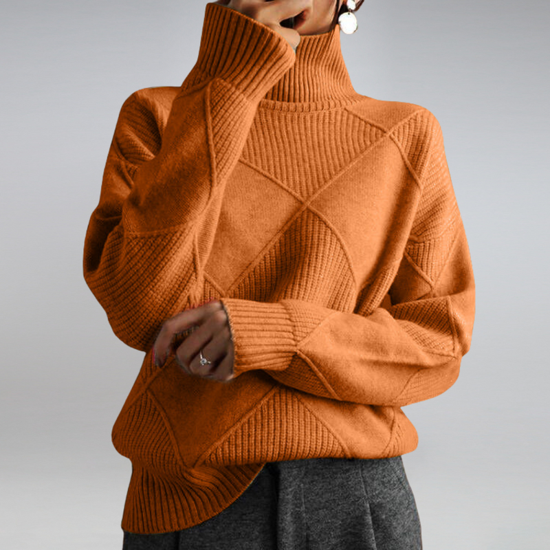 Turtleneck Sweater for Women - Long Sleeve - Image 11