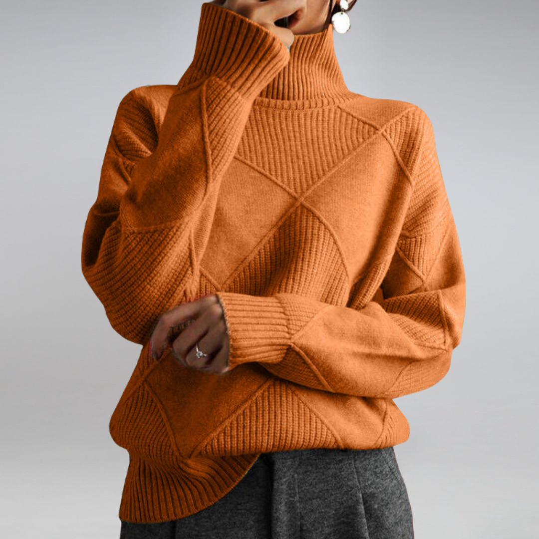Turtleneck Sweater for Women - Long Sleeve - Image 11