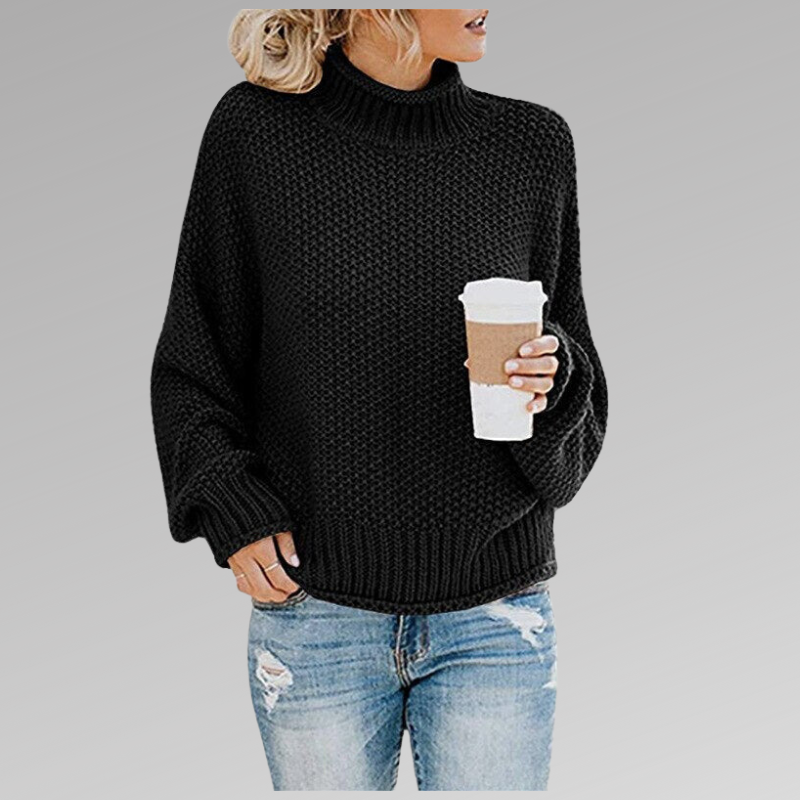 Pullover Sweater for Women - Turtleneck - Image 4