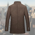 Button Front Overcoat for Men - Stand Collar - Image 6