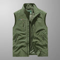 Zip Up Vest for Men - Sleeveless Jacket Stand Collar - Multi-Pocket Lightweight - Image 5